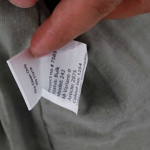 Joseph abboud vest men's small waistcoat five button navy blue gilet linen blend - Picture 12 of 12